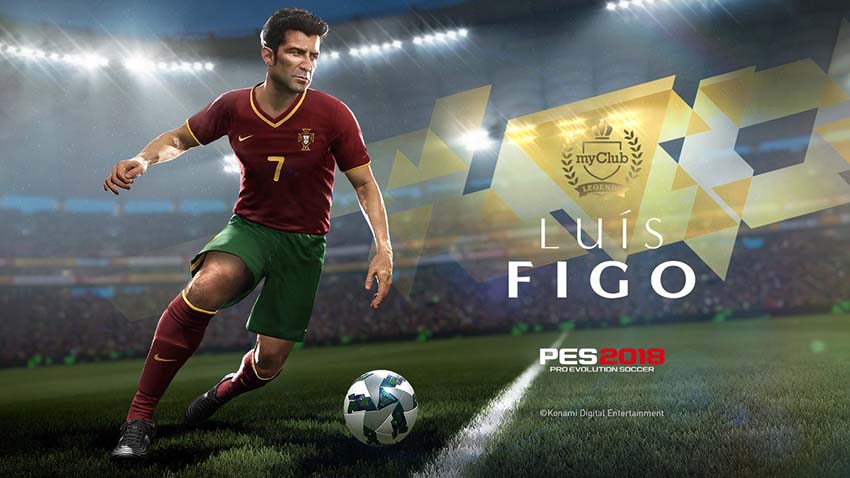 Луиш Фигу доступен в Pro Evolution Soccer 2018