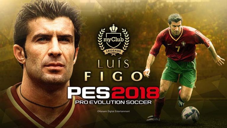 Луиш Фигу в игре Pro Evolution Soccer 2018